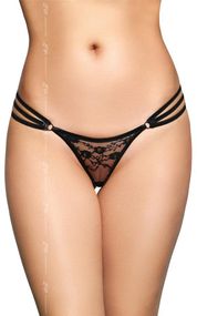 Женские стринги - G-String 2498, black - S/M sexstyle