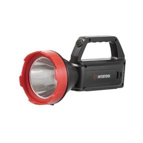 Ліхтар акумуляторний, power bank, індикатор заряду, сонячна панель INTERTOOL LB-0107