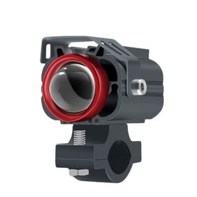 Світлодіодна фара для мотоцикла 35W, ближнє світло біле + дальнє світло біле + стробоскоп, 12-85V, 3800Lm, IP67, 65x40x75mm