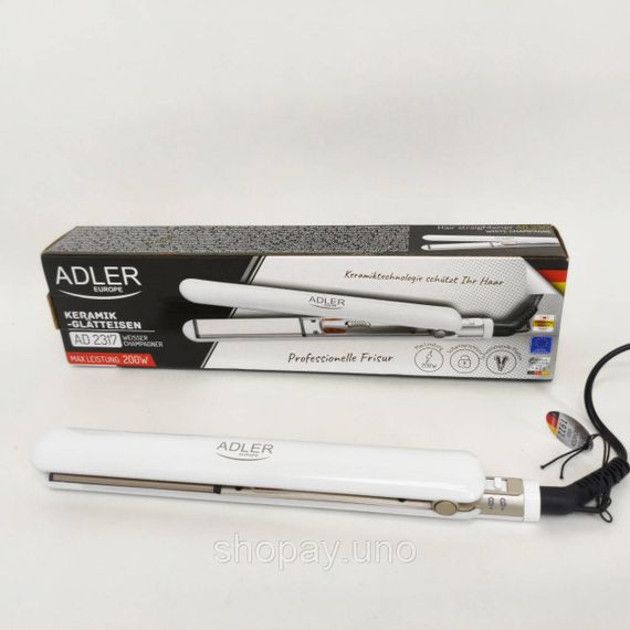 Выпрямитель для гладкости волос ADLER AD-2317 200Вт, Утюжок гофре плойка для укладки MB-93 | Зображення 6