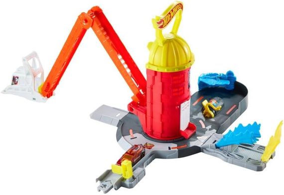 Трек Хот Вілс Сіті Супер пожежна станція Оригінал Hot Wheels City Super Fire Station Rescue | Зображення 3