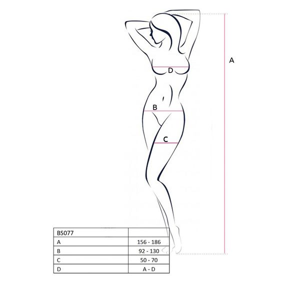 Бодістокінг з крупною сіткою Passion BS077 white | Зображення 3