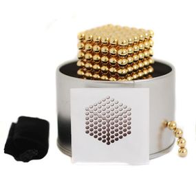 Магнітна іграшка неокуб Нео NeoCube Золотий, Неокуб магнітний конструктор, QI-172 Неокуб залізний