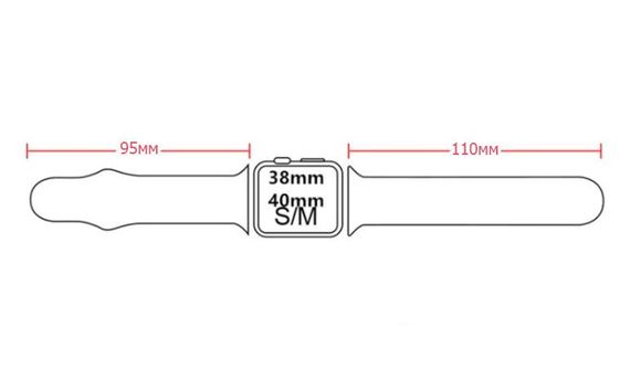 Спортивний ремінець Primo для Apple Watch 38mm / 40mm / 41mm / Series 10/11-42mm розмір S - Light Purple | Зображення 3