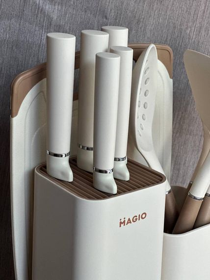 Набір кухонних речей Magio MG-1097-beige 12 предметів бежевий | Зображення 1