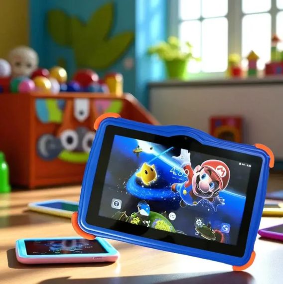 Детский планшет Kidiby K85 в прорезиненной крышке с Wi-Fi на Android 7 дюймов | Зображення 4