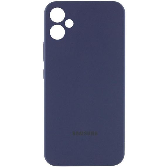 Чехол Silicone Cover Lakshmi Full Camera (AAA) with Logo для Samsung Galaxy A05 Темно-синий / Midnight blue