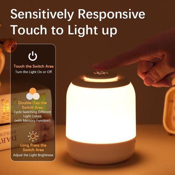 Настільний сенсорний LED світильник 3 colour light MZ-L2701 | Зображення 2