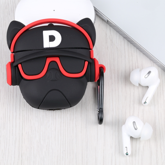 Силиконовый 3D чехол для наушников Apple AirPods Pro 1/2  Toys Dog Красный | Зображення 5