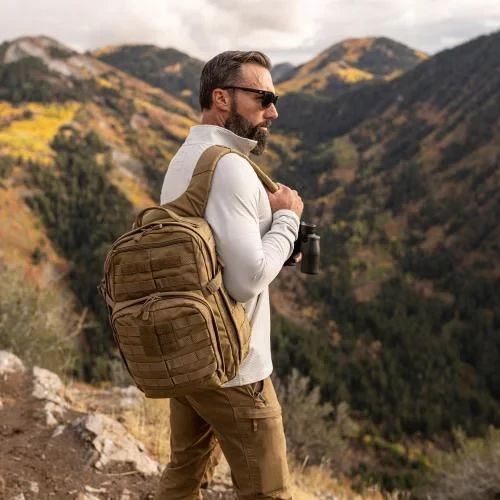 Тактичний рюкзак 5.11 Tactical RUSH 24L 2.0  Woodland міцний штурмовий рюкзак із системою MOLLE для військових, туризму та EDC | Зображення 7