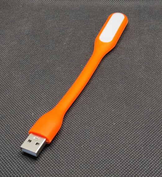 Фонарик USB гибкий Оранжевый | Зображення 1