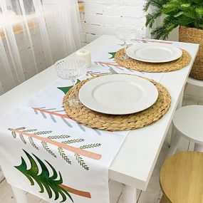 Доріжка на стіл Незвичайні ялинки 150x40 см (DR__23NG034)