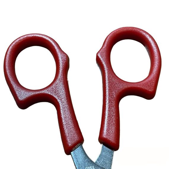 Ножницы универсальные для шитья и рукоделия с пластиковыми ручками PIN 1553 выгнутые, 130 мм (6711) | Зображення 4