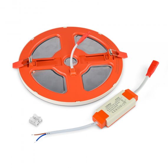 LED світильник вбудований з декоративною підсвіткою VIDEX DL4R 18W+6W 5000K+2700K 220V | Зображення 8