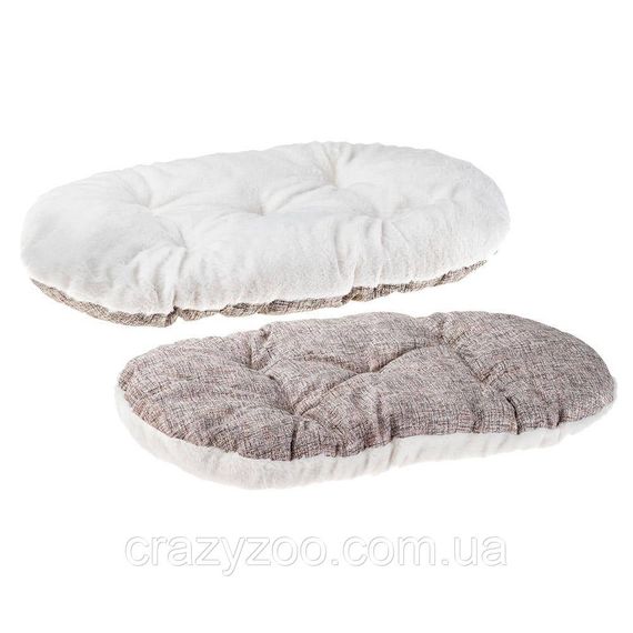 Лежак для собак і котів Ferplast Dandy F 55 зі штучним хутром коричневий 55х41х15 см 82942098 | Зображення 1