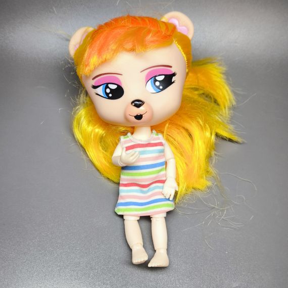 Лялька тваринка шарнірна (жовте волосся) вживане 18см