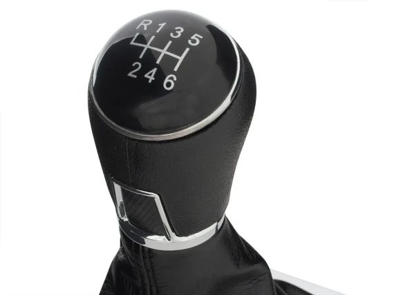 VW Passat B6 (06-11) ручка КПП переключение передач + чехол + рамка 6 ступка, Пассат Б6 | Зображення 1
