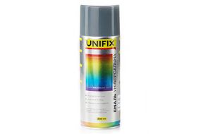 Емаль акрилова універсальна RAL 7046 Сірий гл. 400 мл UNIFIX