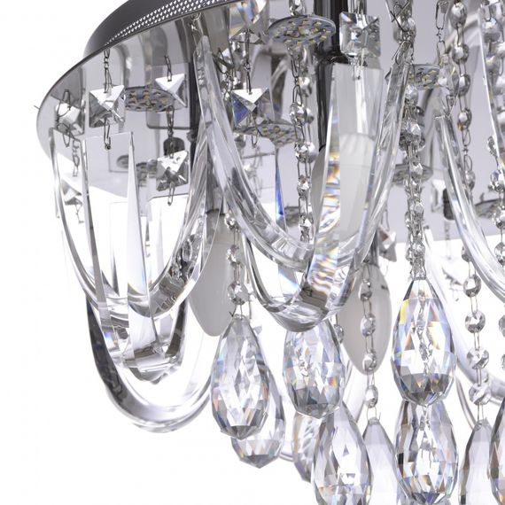 Люстра потолочная хрустальная с подсветкой LED E14 45W Glass (BR-01 454С/9) | Зображення 2