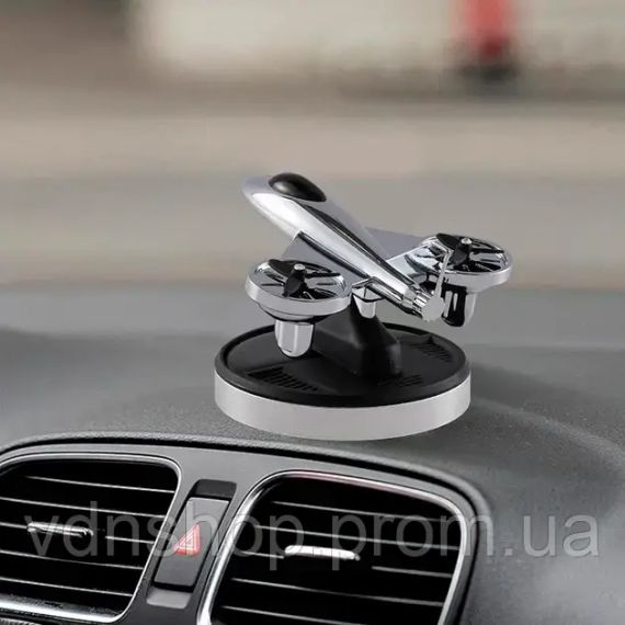 Ароматизатор на солнечных батареях в машину Самолет истребитель с турбинами | Зображення 2