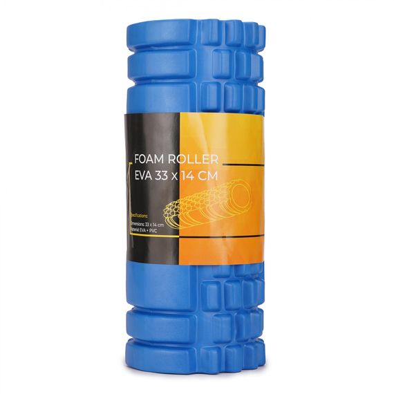 Масажний ролик Cornix EVA 33 x 14 см (валик, ролер) XR-0035 Blue | Зображення 1