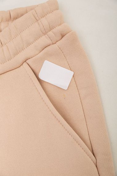 Спортивные штаны женские на флисе  -уценка, цвет светло-бежевый, 238R57013-U-6 | Зображення 5
