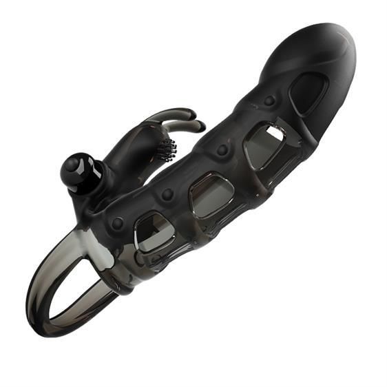 Насадка на член - Pretty Love Cuper Vibrating Penis Sleeve Black sexstyle | Зображення 5