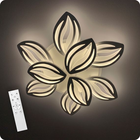 Люстра светодиодная 517 Light 3color с пультом 180Вт Белый (01755) | Зображення 1