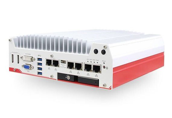 Промышленный ПК Neousys Nuvo-5000LP / Intel Core i7-6700TE (4 (8) ядра по 2.4 - 3.4 GHz) / 8 GB DDR4 / 120 GB SSD / Intel HD Graphics 530 б/у
