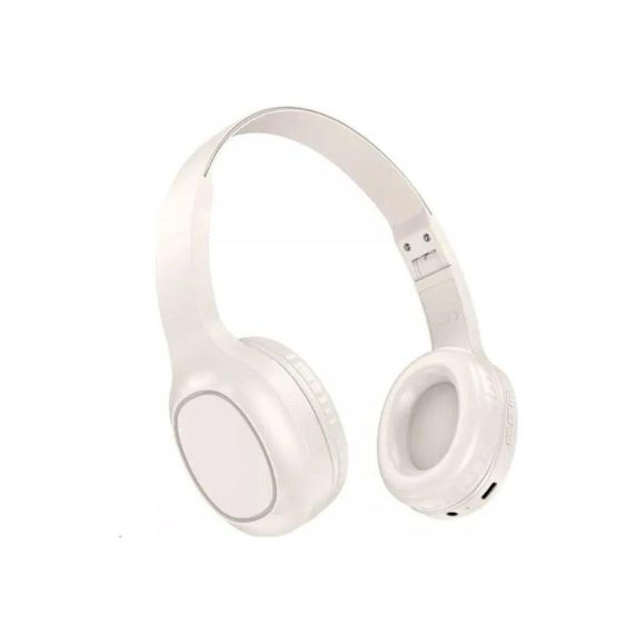 Бездротові навушники HOCO W46 Charm BT headset Milky White | Зображення 1