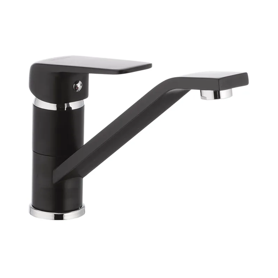 Смеситель кухонный черный Mixxus Oregon 555 (MX0010)