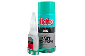 Клей двухкомпонентный Akfix - 400 мл + 100 г (705) (GA065)