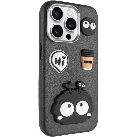 Чехол TPU Leather Toys для Apple iPhone 13 Pro (6.1") Monster / Black