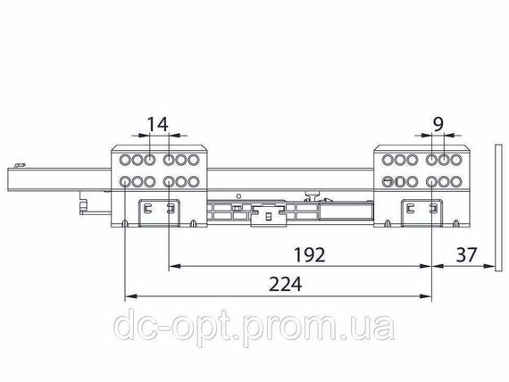 Тандембокс SLIM 16мм L-350мм Н-86мм Білий ДС ПреміумЛайн | Зображення 2