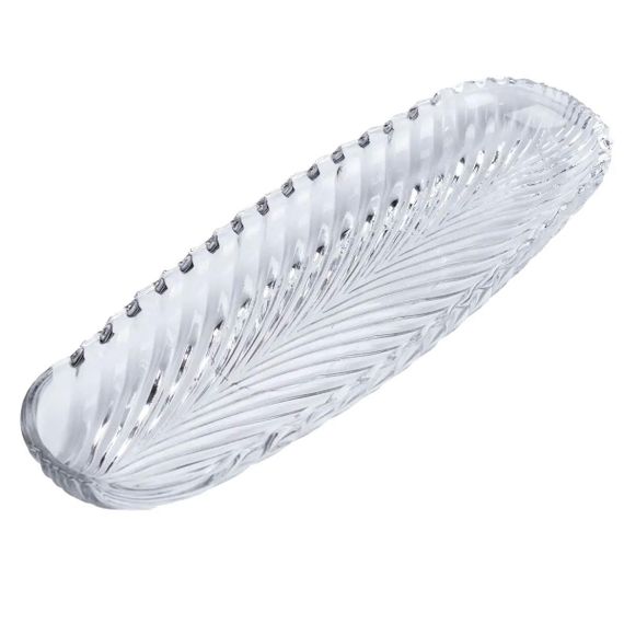 Блюдо для рыбы овальное 39.5 х 13.5 прозрачное