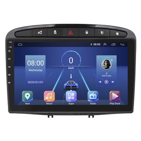 Штатная магнитола 9" Lesko для Peugeot 308 I 2007-2011 Top 2/32 Black/ 4G WiFI GPS Пежо