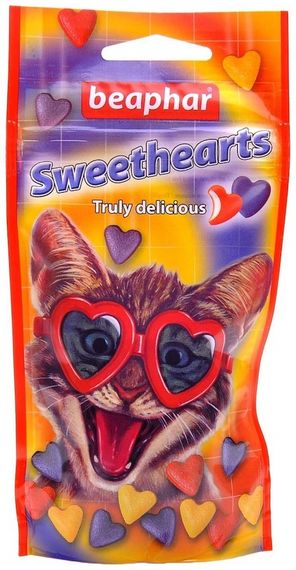 Вітамінізовані ласощі для котів Beaphar Sweethearts, 150 шт
