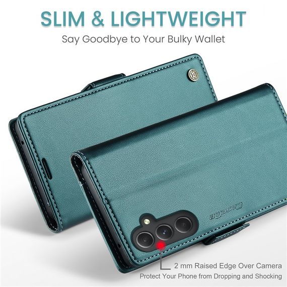 Шкіряний чохол-книжка Retro Case для Samsung Galaxy A55 колір Зелений | Зображення 4