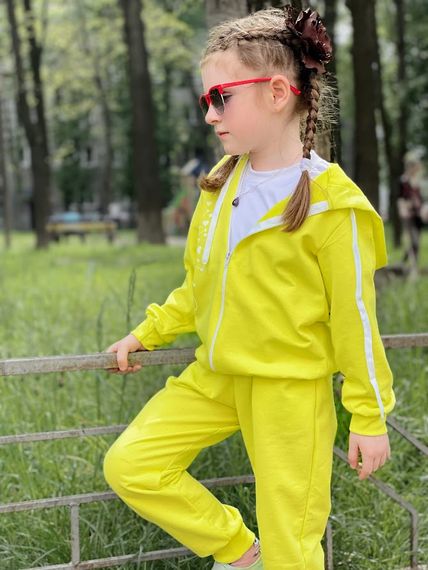 Костюм для дівчинки Носи своє 110 Жовтий (p-6789-53217) | Зображення 3