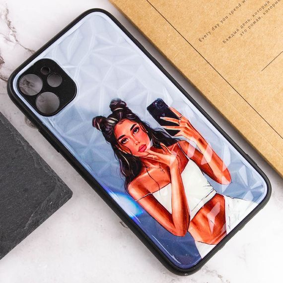 TPU+PC чехол Prisma Ladies для Apple iPhone 11 (6.1") TPU+PC, Black in White | Зображення 4