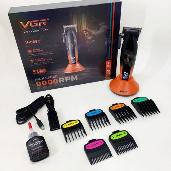 Машинка для стрижки волосся VGR V-889C керамічні леза 9000RPM | Зображення 4