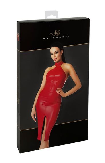 Сукня Noir Handmade F354 Red powerwetlook dress - S | Зображення 7