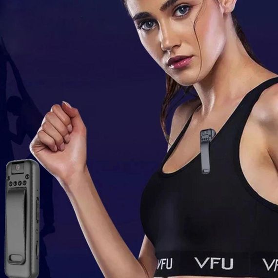 Нагрудна міні-відеокамера з нічним баченням, 1080P Full HD, NO109-110 / Універсальна боді камера з кліпсою | Зображення 1