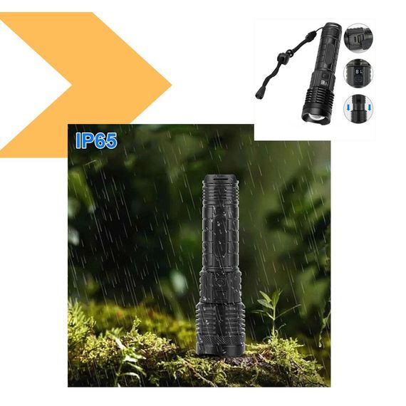 Ліхтар PLD-H007 WHITE LASER LED XPRO, Li-Ion акумулятор, Power Bank, індикація заряду, ЗУ Type-C, zoom (47322-007_163) | Зображення 1