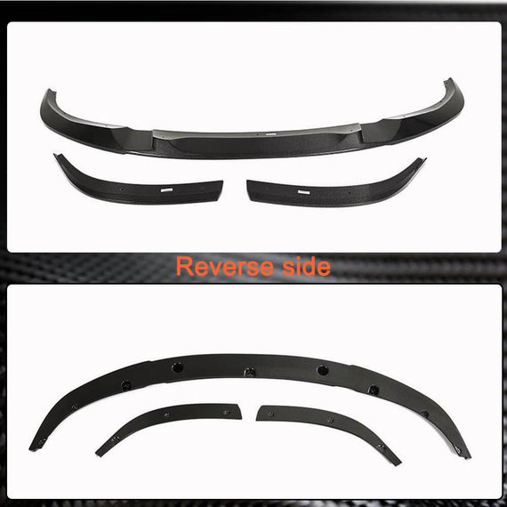 Накладка на передній бампер Lip V2 (для G26 M-Sport, Карбон) для BMW 4 серія G22/23/26 2020- рр | Зображення 5