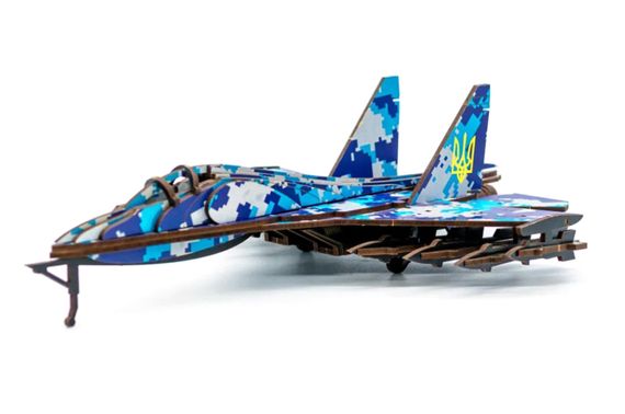 Конструктор Арт-00654 "Міг 29"дерев'яний, 94 дет.  р. 34x23см PuzzleOk | Зображення 2