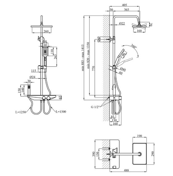Душова система Kroner KRP Armada - GRP066 (CV033880) | Зображення 1