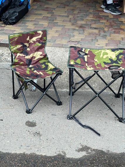 Набір для пікніка стіл та стільці 2шт у сумці / Туристичний столик зі стільцями / Складаний стіл та стільці | Зображення 5