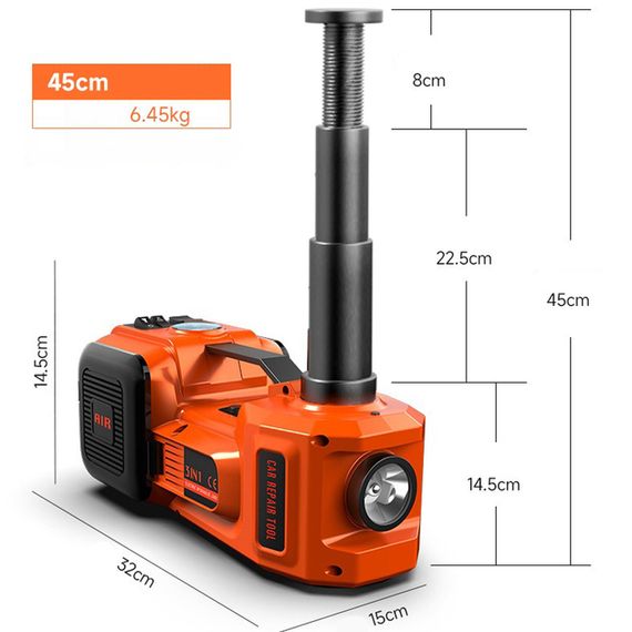 Набір 3в1 електродомкрат+компресор+ліхтар до 5 тонн потужність 180W XPRO ZSY03-X (43479- ZSY03-X_4101) | Зображення 5