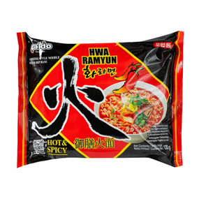 Корейська локшина з гострим перцем  HWA RAMYUN Рамен 120г Paldo 648436100422
